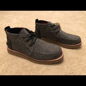 toms charcoal fleck chukka boot